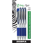 Zebra® - Stylos à bille Z-Grip™ Flight, pointe rétractable, moyenne, 1,2 mm, bleu, paq./4-L'encre ultra lisse et à faible viscosité glisse sur le papier sans trop d'effort