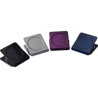 Staples - Pinces carrées aimantées 1 3/4, couleurs métaliiques variées, paquet de 2-Les pinces qui sont aussi des aimants