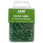 Jam Paper – Ensemble d’articles de bureau, trombones et pinces relieuses, vert (218334GR)-Vert