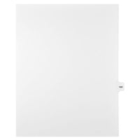 Mark Maker – Onglets séparateurs juridiques blancs, 1/15 onglets, format lettre, sans trous, numéro 190, 25/paquet-Onglets séparateurs blancs, 1/15 onglets