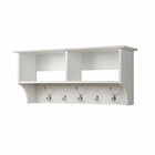 Prepacâ – Étagère à crochets pour vestibule, 36 x 11 1/2 po, blanc-Bois composite lamellé blanc