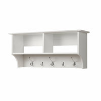 Prepacâ – Étagère à crochets pour vestibule, 36 x 11 1/2 po, blanc-Bois composite lamellé blanc
