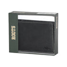 Roots - Portefeuille fin pour homme avec fenêtre d'identification au dos - Noir-8