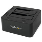 Startech Station dâââ€š¬ââ€ž¢accueil USB 3.0 pour double disque dur SATA de 2,5 ou 3,5 po, Uasp, SSD/DD, 6Gb/s-Économisez du temps, avec des transferts de fichiers jusqu’à 70 % plus rapides que par le USB 3.0 standard lorsque jumelé avec un UASP-hôte pris en charge