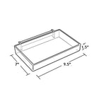 Azar Displays – Plateau ouvert de 9,5 pouces de largeur pour panneau perforé/rainuré, 2/paquet (225541)-Dimensions : 9,5 larg. x 7 prof. x 1,5 haut. (po)