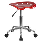 Flash Furniture – Tabouret dynamique de tracteur de 25,75, rouge vin (LF214AWNRED)-Finition rouge vin