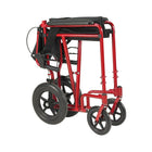 Drive Medical - Fauteuil de transport Expedition avec boucles de verrouillage, rouge-38 long. x 22 larg. x 38 haut. (po)