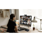 AVerMedia - AS311 Concentrateur de haut-parleur AI-Compatible avec les principales plates-formes de visioconférence telles que Zoom, Microsoft Teams, Google Meet, Skype, Cisco Webex, et plus