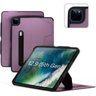 Étui Zugu Alpha pour iPad Pro 12,9" (2021) - Violet-Compatible avec l'iPad Pro 12,9" (modèle 2021) Gen 5 (numéros de modèle : A2379, A2461, A2462, A2378)
