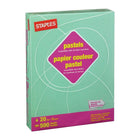 Staples - Papier à copies recyclé à 30 % - couleurs pastel - lettre - 8 1/2 po x 11 po - vert - 5000 Feuilles-20 lb