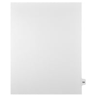 Markmaker - Intercalaires imprimes Legal, Blanc, 1/15th coupe, format lettre, sans trous, 25 tabs/PQT, 5 PQT/Boite, Numero 164-Intercalaires imprimes Legal