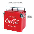 Coffre à glace de collection Coca-Cola, 13 L-Accents extérieurs en chrome poli