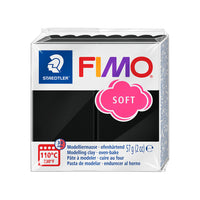 Staedtler - Pâte à modeler FIMO Soft - Noir-Bricolage pour enfants