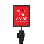 Porte-affiche Futech Portrait Stanchion-Format lettre