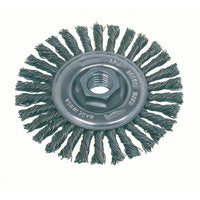 Osborn - Brosse Rotative À Fils Noués Pour Petites Meuleuses Haute Vitesse, Pour Passe De Fond, Dia. 4po, paquet de 3-Type d'utilisation Acier