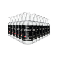 Janitori Assassin Désinfectant pour les mains 500ml - Paquet de 12-Contient 0%: Parabènes, solvants pétroliers, EDTA, NTA, chlore, phosphates, composés organiques volatiles