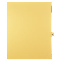Markmaker - 25 tabs/PQT,5 PQT/Boite, Intercalaires imprimes Legal, Chamois, 1/15th coupe| format lettre, sans trous, Numero 144-Intercalaires imprimes Legal