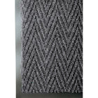 Mat Tech - Chevron Pattern Wiper/Scraper Entrance Mat - 3 x 10' - Charcoal -Gris charbon