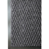 Mat Tech - Chevron Pattern Wiper/Scraper Entrance Mat - 3 x 10' - Charcoal -Gris charbon