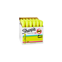 Sharpie - Surligneurs genre réservoir - jaune - pointe biseautée - paquet de 36-Encre SMEAR GUARD spécialement conçue pour éviter les bavures.