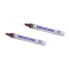 JAM Paper Marqueurs de peinture opaque à point large, Violet prune, 2 / paquet (526300PLa)-Pointe de marqueur : Point large