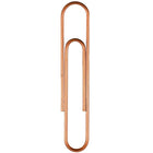 JAM Paper – Trombones géants multicolores, grand, rose doré, 75/paquet (21832059)-Fabriqués avec des fils en acier revêtu de vinyle