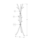 Monarch Specialties - 2062 Patere - Metal Martele Noir-Un style inspiré de branches avec une touche moderne sur un modèle classique