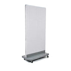 Azar Displays – Panneau perforé sur pied, 32 x 60 po, blanc (700732-WHT)-Acrylique blanc