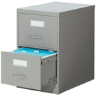 Staples - Classeur vertical format lettre - 2 tiroirs - gris-Tiroirs amovibles pour permettre une réorganisation aisée