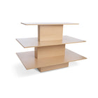 Can-Bramar - Econoline table de présentation rectangulaire à 3 niveaux - 60po P x 42po L x 42po H - Érable-Surface en mélamine durable de 3/4po d'épaisseur