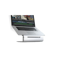 Rain Design – Support iLevel à hauteur réglable pour tous les MacBook, argent (12031)-Réglage d'angle unique à mécanisme glissant, vous permettant de trouver l'angle de visionnement optimal