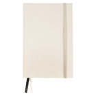 Gry Mattr - Cahier de notes A5 à couverture rigide, papier de pierre ligné, 160 pages, crème-Deux signets à ruban