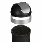 Umbra - Poubelle Venaturali, noir et nickel-Dimensions : 14,6 po L x 14,6 po P x 14,6 po H