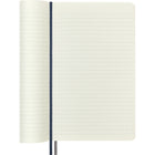 Cahier Grand Format Classique Moleskine - Couverture Souple - Règle - 5" x 8,25" - Bleu Saphir - (606259)-Papier sans acide de couleur ivoire de haute qualité
