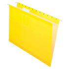 Pendaflex - Chemises suspendues de couleur haut de gamme  Reversaflex - format lettre - jaune - paquet de 25-Elles sont 10 fois plus robustes que les chemises ordinaires et peuvent contenir plus de feuilles sans se déchirer