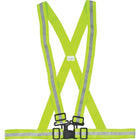 Zenith Safety - Harnais Réfléchissants Pour La Circulation, Jaune Lime Haute Visibilité, Grand, paquet de 10-Couleur Jaune lime haute visibilité