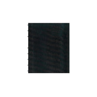 Cahier de notes à couverture rigide Blueline MiracleBind, 9 1/4 x 7 1/4 po, noir, aspect lézard, 150 pages-Reliure spirale double avec couverture d’aspect lézard.