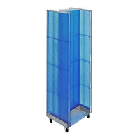 Azar Displays – Présentoir de plancher H-Unit, 60 x 16 po, bleu (700431-BLU)-Bleu/plastique