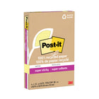 Post-it - Feuillets super collants - 4 po x 6 po - Jaune Canari - 45 feuilles/bloc - Paquet de 4, 180 feuilles-Utiliser pour les rappels sur les portes, les fenêtres et les murs