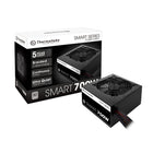 Thermaltake - Bloc d'alimentation de 700 W Smart - 80+- Conception à rail unique +12V de haute ampérage.