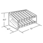 Azar Displays – Présentoir de cosmétiques, 12 larg. x 7,5 haut. x 8 prof. (po) (222682)-Fabriqué en acrylique moulé