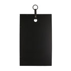 Mirrorize - Miroir Mural Design - 20" x 13" - Noir-Ce miroir décoratif rectangulaire suspendu en métal est doté d'un bracelet en cuir stable