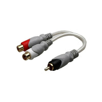 Electronic Master – Câble audio mâle RCA à femelle 2 RCA de 6 po, 1,6 x 5,5 x 7,9 po, gris-Câbles abordables de grande qualité permettant d’obtenir la meilleure qualité sonore que votre système peut fournir