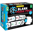 Key Education Publishing Write-On/Wipe-Off : 52 pièces de puzzle vierges à manipuler, année préscolaire - 1-Apprenez une variété de compétences de base avec cet outil multisensoriel
