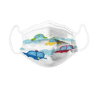 Orange River - de masque facial jetable pour enfants 3 couches - Voitures de conception de dessin animé-Masque facial jetable d'enfants de 3 couches avec l'utilisation non médicale d'impression de voiture