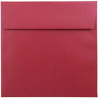 JAM Paper Enveloppe Stardream A7 à effet métallisé, 6,5 x 6,5 po, rouge Jupiter, 50/paquet-Enveloppes Stardream en papier rouge Jupiter à effet métallisé