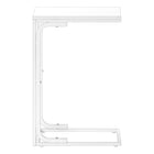 Monarch Specialties - 3478 Table D'Appoint - 25 po H/Blanc/Metal Blanc-Dimensions du produit : 16 po L x 9 po P x 24,75 po H
