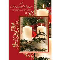 Carte de Noël, Christmas Prayer, Chandelles, Paquet de 12-Imprimé sur papier couché de première qualité