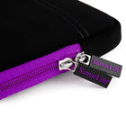 Housse de Protection Ordinateur, suède, Vangoddy Pochette Portable 15,6 po, Noir et Violette-Dimensions du boîtier externe 16 X 11,25 pouces