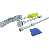 Ensemble de 15 douilles à prise 1/4po, 6pans-1